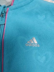 Adidas Kids Blue Zip-Up Hoodie