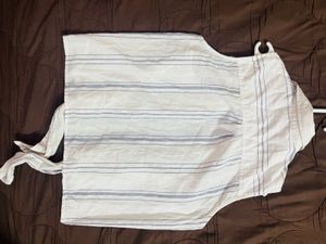 sleeveless striped shirt Jacket