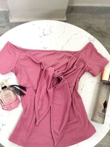 Cute Pink Tie-Front Top💗💗