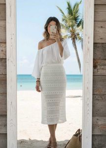 White Lace Skirt