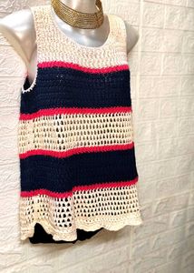 Tommy Hilfiger Crochet 🧶 Top Size S