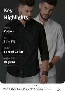 Men&#39;s Black and White Shirt Pack