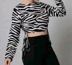 New Zebra Print Top