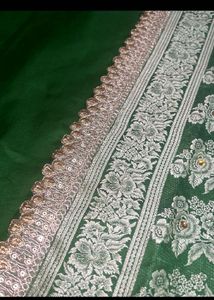 Green Banarasi Pure Silk Saree