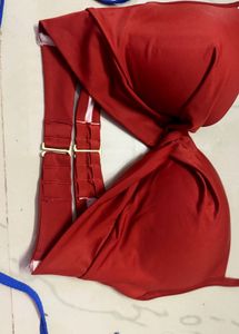 Blue &amp; Red Bikini Set