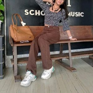 Price Drop‼️‼️Trendy Brown Loose Fit Jeans