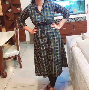 💃👗Checkered Midi Dress👗💃