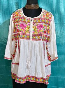 Size M/L🎁Buy 2 Get 1 Free🎁 Embroidered Top