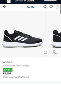 Adidas Black &amp; White Athletic Shoes