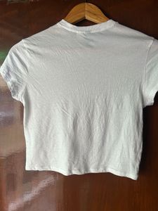 Graphic Print Crop Top