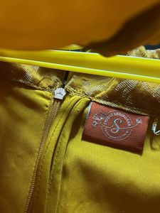 Elegant Gold Brocade Lehenga Skirt