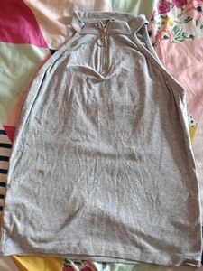 Grey Halter Top