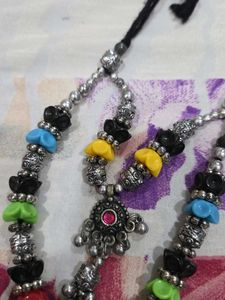 Colorful Silver Necklace