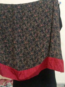 ethnic borders design decent frock for casual wear