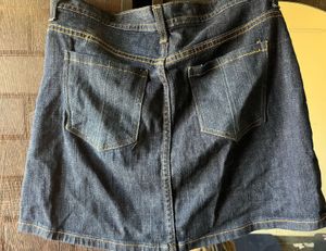 Mini denim skirt