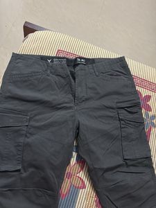 Grey Cargo Pants