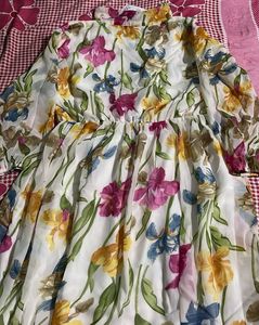 Floral Print Women Stylish And Trendy Dress