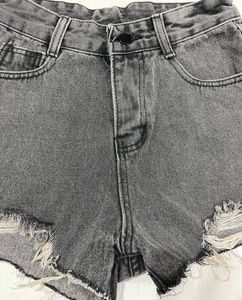 Hight Waist Dark Grey Shorts