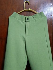 Light Green Women’s Straight Leg Trousers