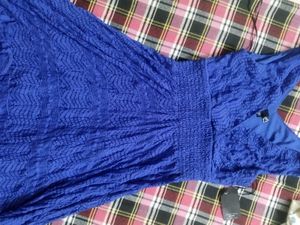 midi /mini blue  dress