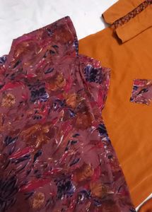 Patchwork Mustard 3pc. Suit