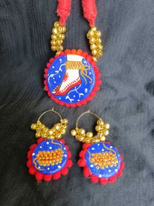 Hand-paintedJewellery set