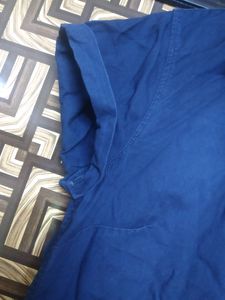 Blue Girls Shirt Half Sleeves