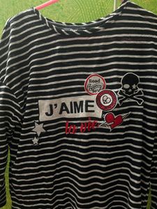 Black And White With Pattern Sleeves