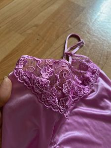 Cute Salon Lace Detailed Sleepwear Top