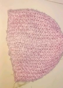 Cute Knitted Baby Hat with Flower