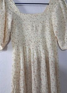 Floral Puff Sleeve Maxi Dress
