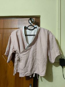 Pink Wrap Top