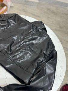 Stylish Black Faux Leather Jacket🧥