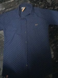 Stylish Blue Patterned Shirt