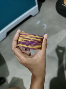 Bangles - Purple & Gold