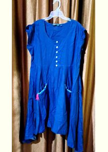 Avaasa Branded Flared Kurti With 2 Pockets Size 44