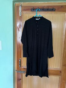 Men's Black Kurta