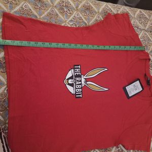 Red 'The Rabbit' Graphic Tee