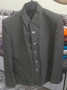 Unique Dark Olive Blazer with Pant