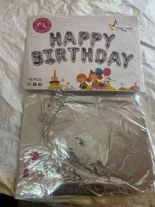 Happy Birthday Decoratn Foil Alphabet