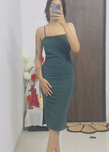 Green Bodycon Midi Dress