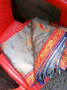 Elegant Embroidered Saree