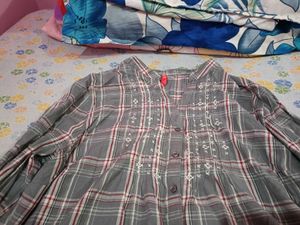Combo Of 2 Plaid Long Sleeve Top
