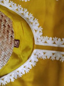 Mustard Georgette Kurta For Women