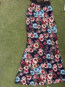 Floral Print Maxi Skirt
