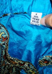 Elegant Blue Silk Kurta
