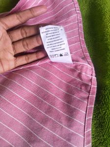 Unisex Pink Striped Shirt Size-s