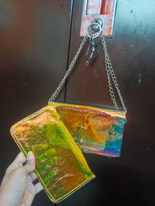 Holographic 2-in-1 Clutch pouch