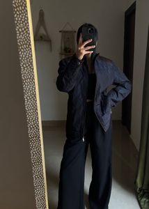 INDIAN NAVY BLUE QUILTED LIGHWEIGHT JACKET UNISEX