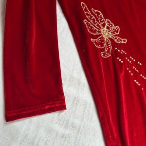 Korean Velvet Dress